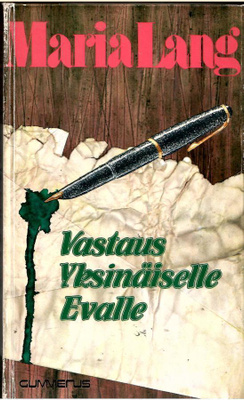 MARIA LANG: Vastaus yksinäiselle Evalle