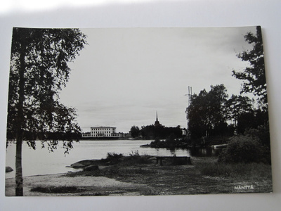 VANHA Postikortti Mänttä 1950-l  Alkup.Mallikappale
