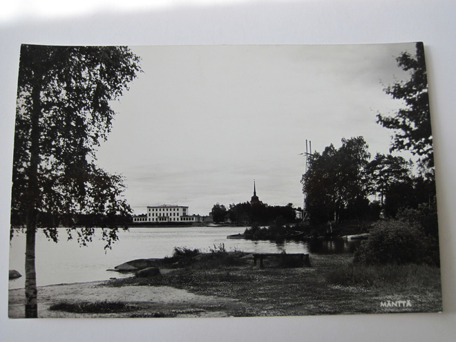 VANHA Postikortti Mänttä 1950-l  Alkup.Mallikappale