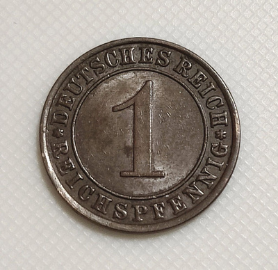 Saksa 1 Pfennig 1933A