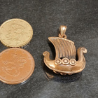 Viking Jewelry Viking laiva riipus pronssi - pikkukuva 3