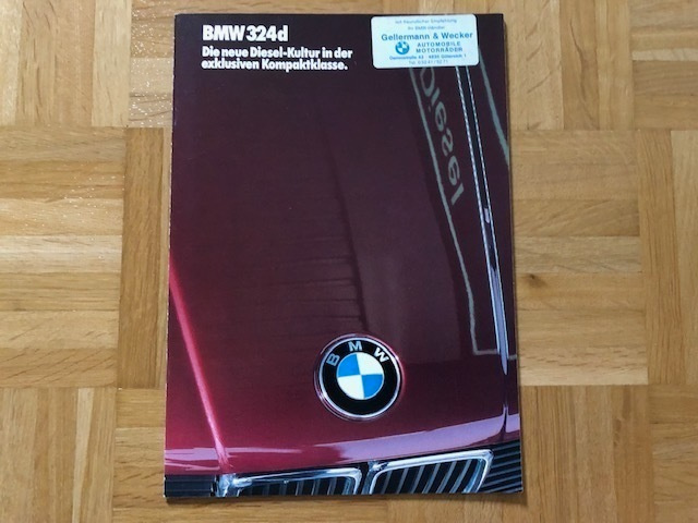 Esite BMW E30 3-sarja 1986. 324d