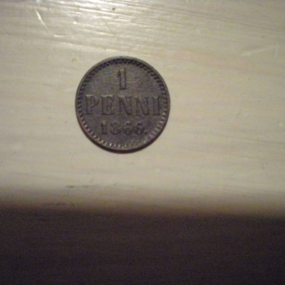 1 penni 1866