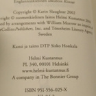 Karin Slaughter: Riistetyt - pikkukuva 2