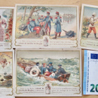 5xKeräilykortti Suklaakuva Kromolito 1890-l Ricqles UPEAT - pikkukuva 1