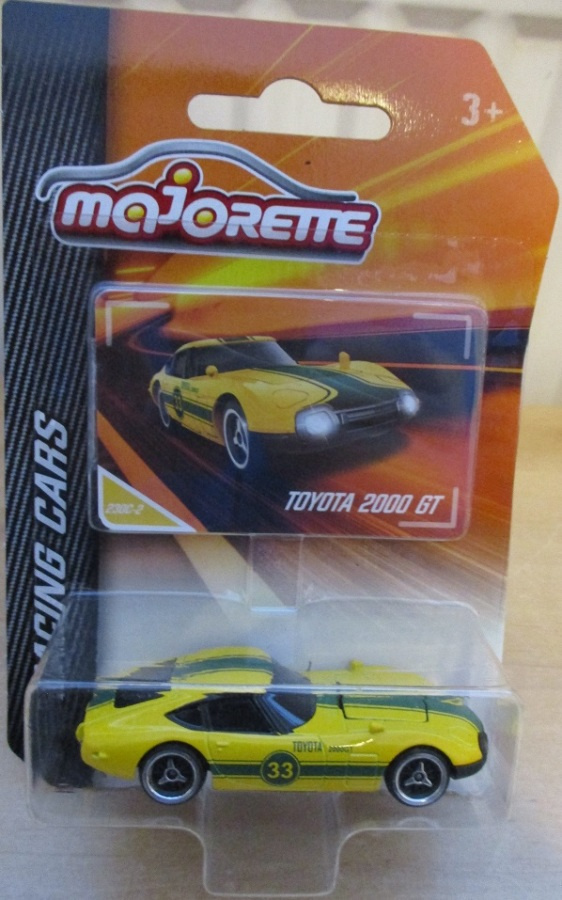 Toyota 2000 GT Coupe 3D Yellow Green 1970 Majorette 1:56