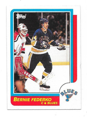 1986-87 Topps #105 Bernie Federko St Louis Blues