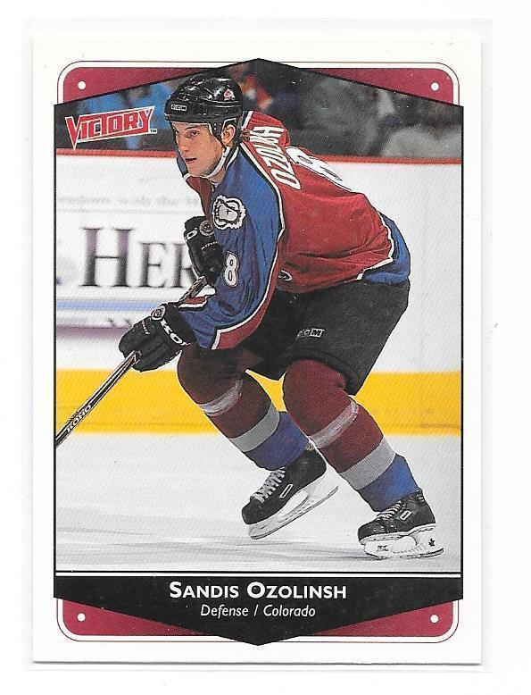 1999-00 UD Victory #83 Sandis Ozolinsh Colorado Avalanche