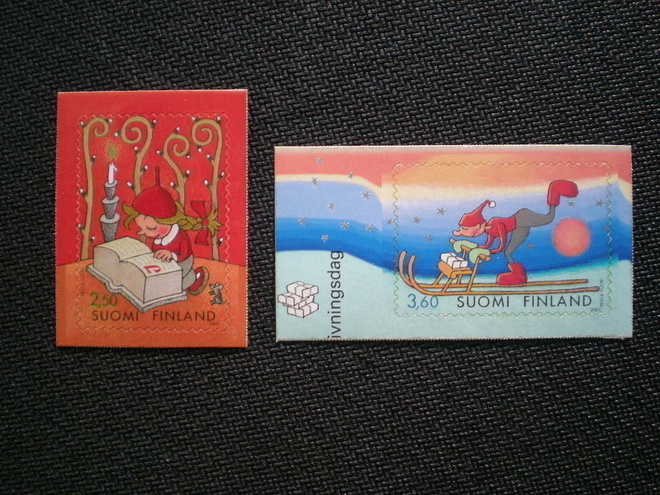 Postituoreet merkit Joulu 2001 - LaPe 1583-1584 **