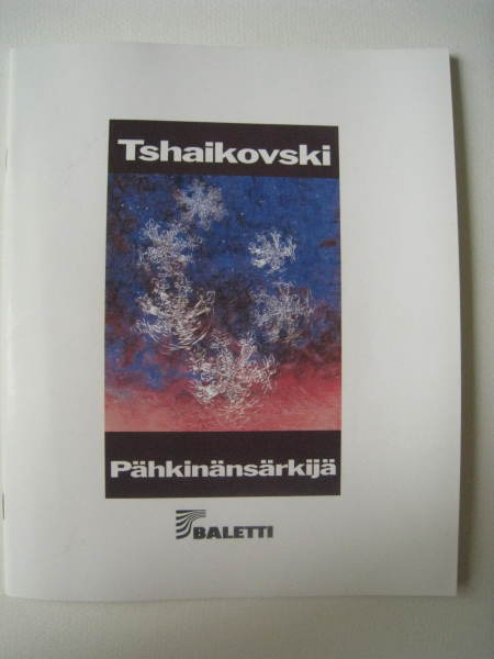Käsiohjelma Tshaikovski Pähkinänsärkijä Baletti