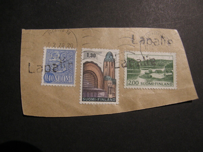 POSTIPYSÄKKI leimaa 4 eril isolla leikkeellä