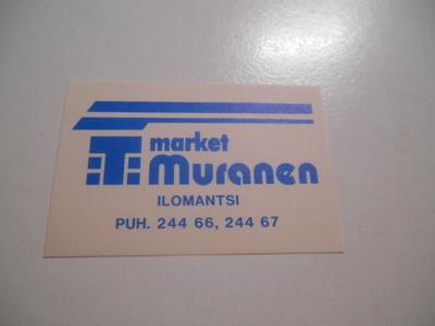 TT Etiketti T-market Muranen Ilomantsi