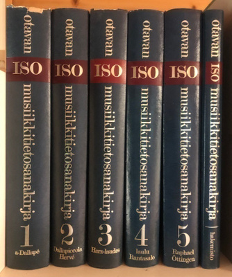 OTAVAN SUURI MUSIIKKITIETOSANAKIRJA 1-5 JA HAKEMISTO