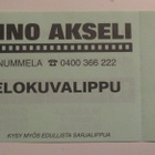 VANHA ELOKUVALIPPU - KINO AKSELI NUMMELA  (AB10) - pikkukuva 1