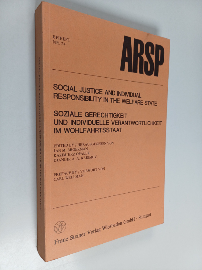 Social justice and individual responsibility in the welfa...