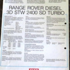 1984 Range Rover Turbo Diesel esite - KUIN UUSI - suomal - pikkukuva 2