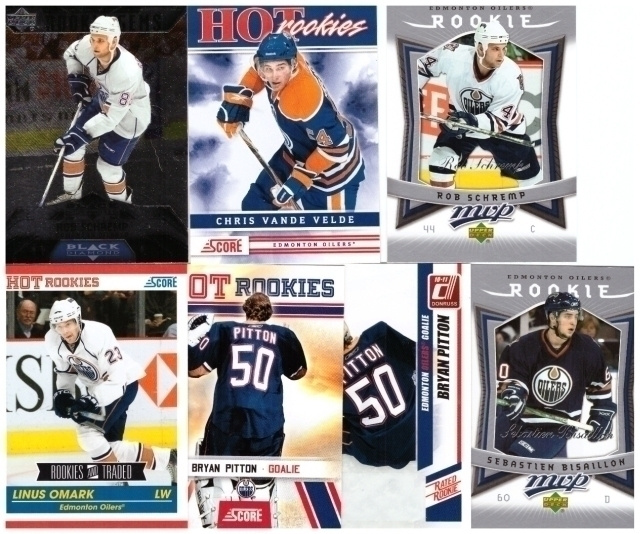 7 x EDMONTON OILERS Rookie kortteja