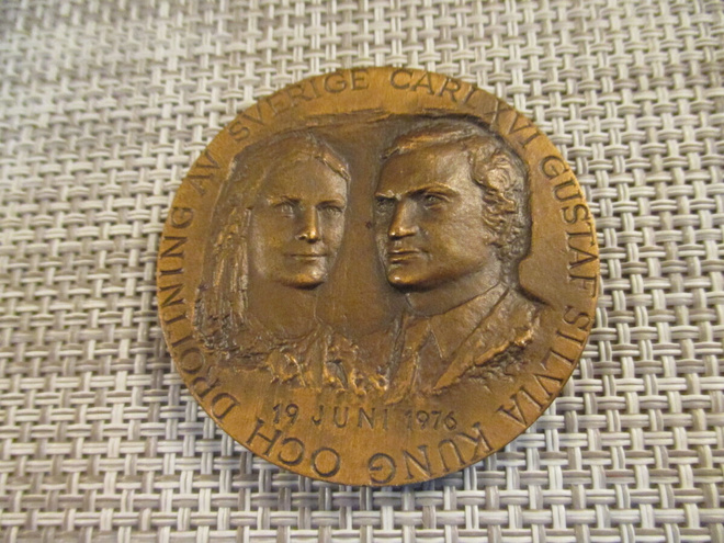 Carl XVI Gustaf ja Silvia mitali 1976.