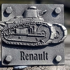 Renault Hopeavårinen merkki. Valmistajan leimalla. Halkaisij - pikkukuva 1