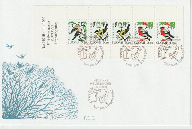 1991 Automaattivihkon AV16 FDC-kirje