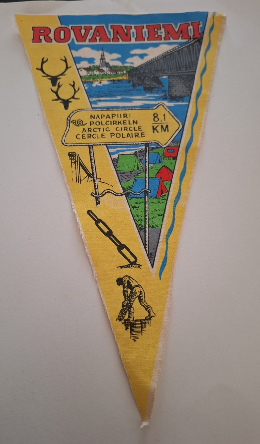 ROVANIEMI Vintage iso matkailuviiri