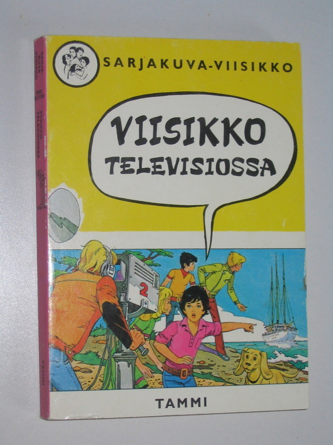 Viisikko televisiossa (1.p. 1976) sarjakuva-Viisikko