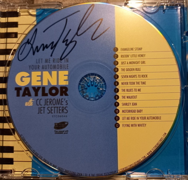 ** GENE TAYLOR : Let me ride...  ** CD nimikirjoituksella!