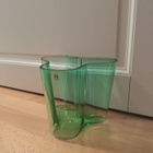 Iittala Alvar Aalto maljakko 160mm, vihreä, signeerattu - pikkukuva 1