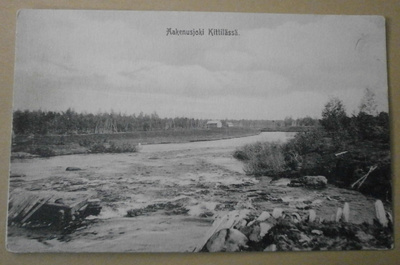 Kittilä, Aakenusjoki, lohipatoja, vanha mv pk, ei p.