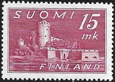 1945 M-30 Olavinlin 15 mk punaisenlila ** Lape 301 c SP Lm2