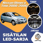 Nissan Almera Tino Sisätilan LED-sarja 9-osainen - pikkukuva 1