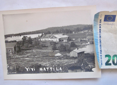 VANHA Valokuva V:järvi Mattila Mikä paikkakunta? 1920-l
