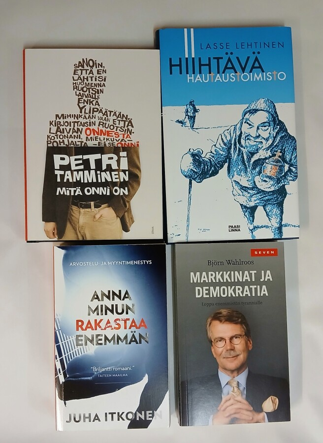 Kotimainen kirjapaketti 4kpl