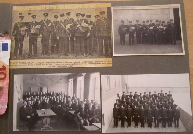 3 VANHAA Valokuvaa Postiljoonit Turku 1935 Postikorttikoko