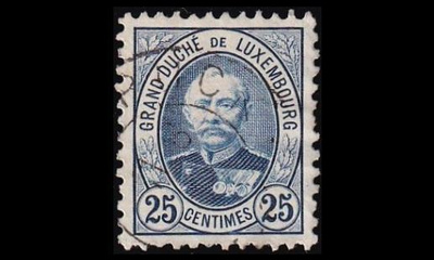 Luxemburg 60D o Suurherttua Adolf 25 C (11½:11) (1891)