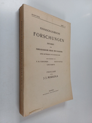 Paavo Ravila ym. : Finnisch-Ugrische forschungen zeitschr...