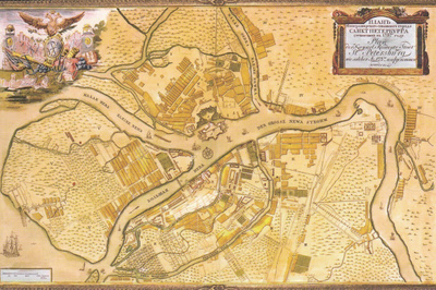 Kartta Pietari 1737 (postikortti)