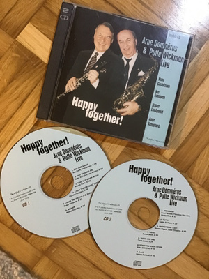 Arne Domnérus & Putte Wickman live . Happy together CD x 2