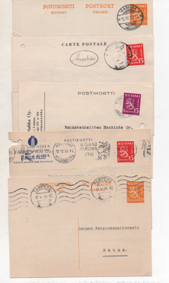 FIRMA postikortteja 5 kpl. m.30 merkit