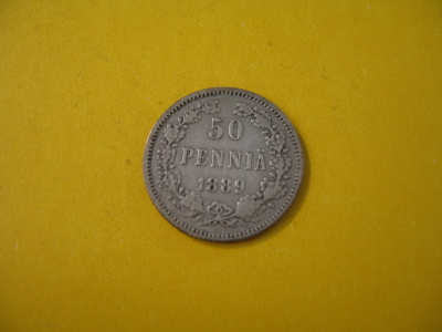 50 penniä 1889 - hopeaa