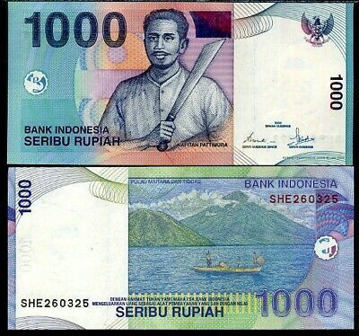 INDONESIA 1000 RUPIAH 2016 P-141 UNC (K15-S49)
