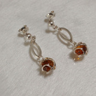 Design Hopea meripihka korvakorut Baltic Amber - pikkukuva 1