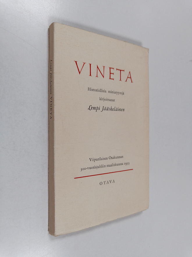Lempi Jääskeläinen : Vineta : historiallisia miniatyyrejä...