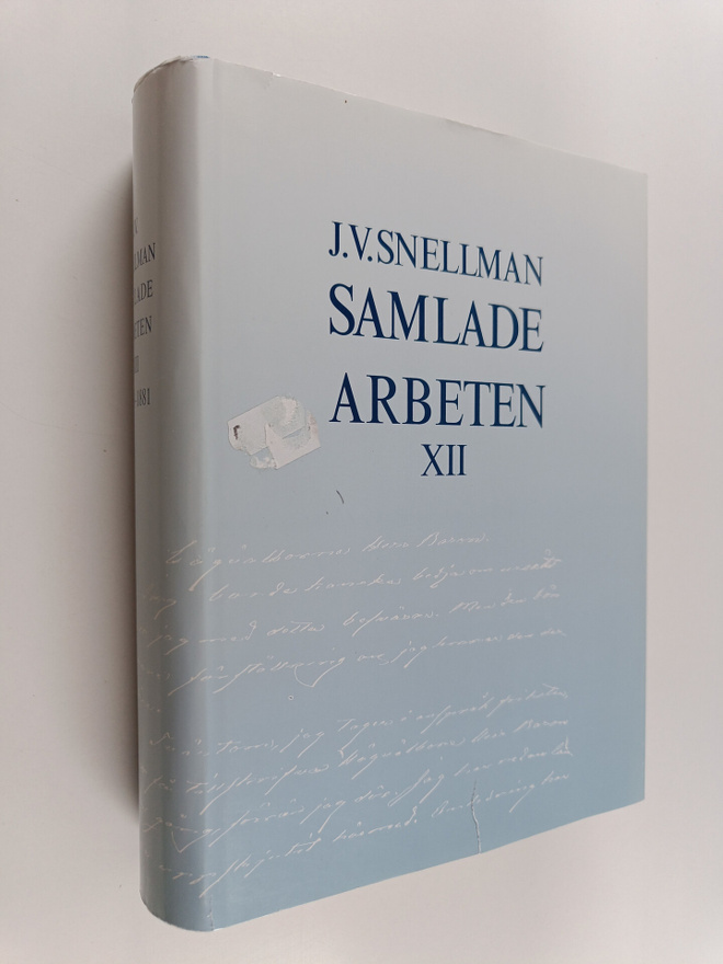J.v Snellman : Samlade arbeten XII : 1868-1881