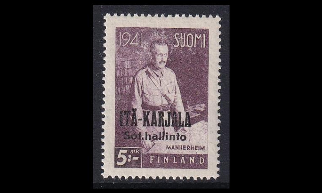 IK_21 ** Itä-Karjala Mannerheim 5mk (1942)