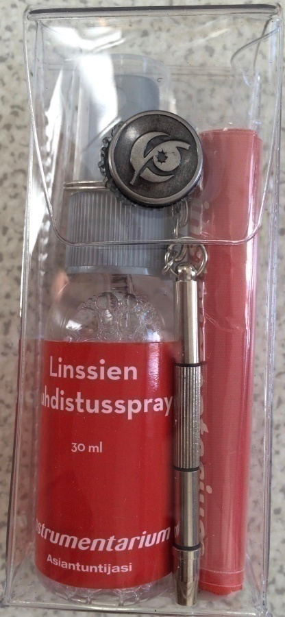 SILMÄLASIEN KORJAUSSETTI+PUHDISTUSSPRAY+-LIINA     *UUSI*