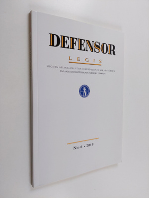 Defensor legis 6/2015 : Suomen asianajajaliiton äänenkann...