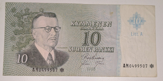 10 Markkaa 1963 Litt. A Tähti AM0499507