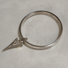 Miss Dee, Silver Plated sydän rannekoru rannerengas - pikkukuva 1