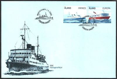 FDC Åland 2009  Matkustajalauttoja  LaPe ÅL 309-310